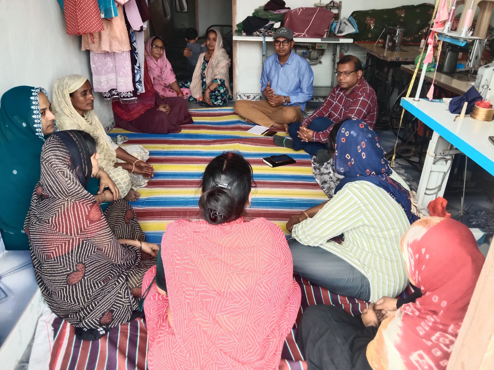 Field visit with local women-led groups