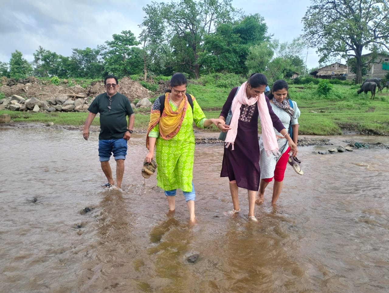 Village members gathering for participatory planning