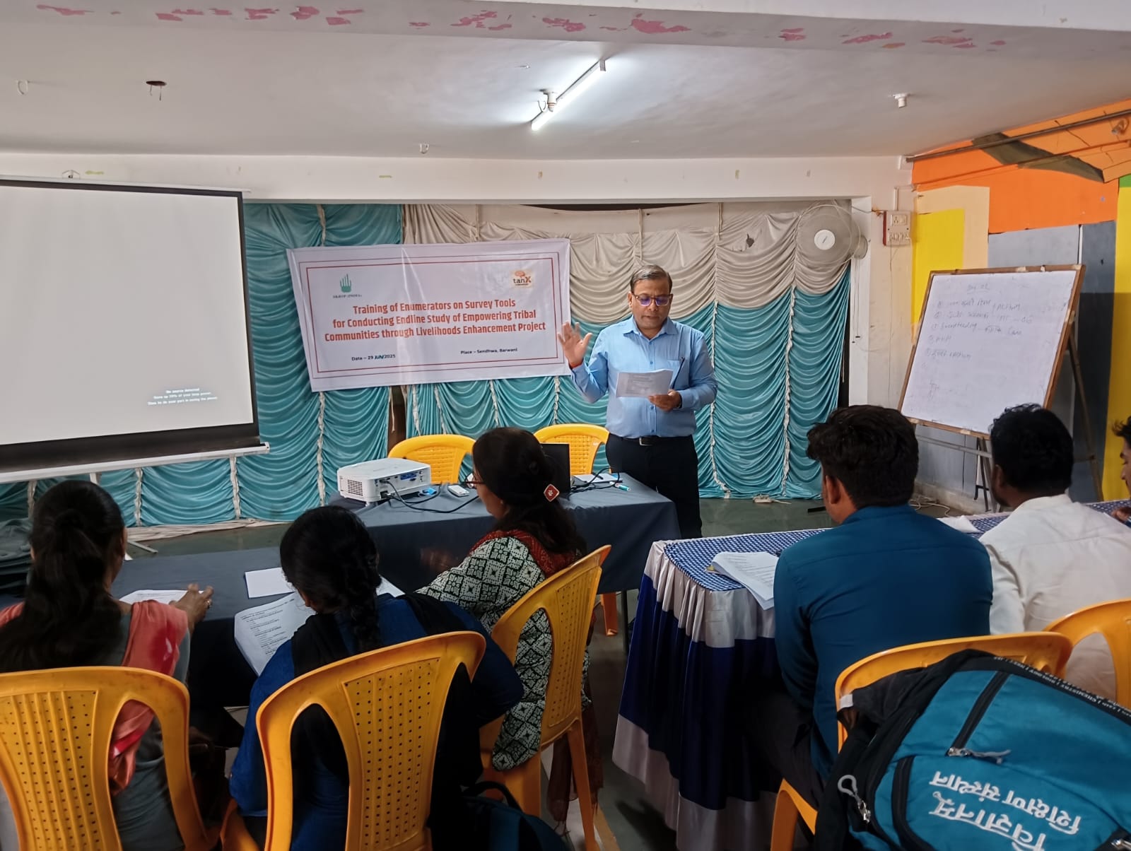 Field team working closely with village participants