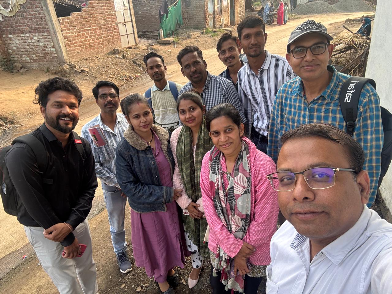 Community GPS mapping session in Jarwai