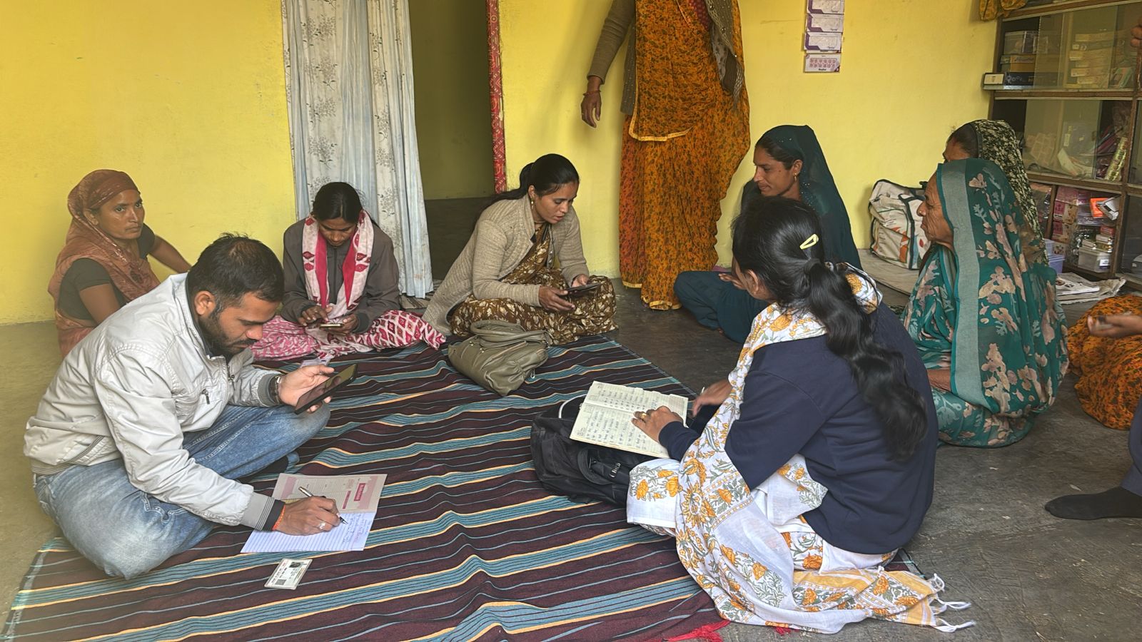 Village planning session with women beneficiaries